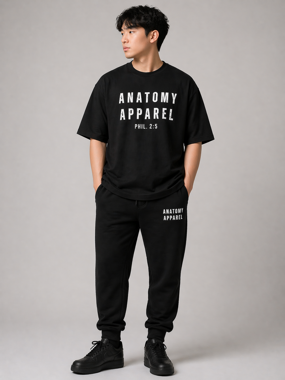 ANATOMY APPAREL™ SIGNATURE JOGGER BLACK